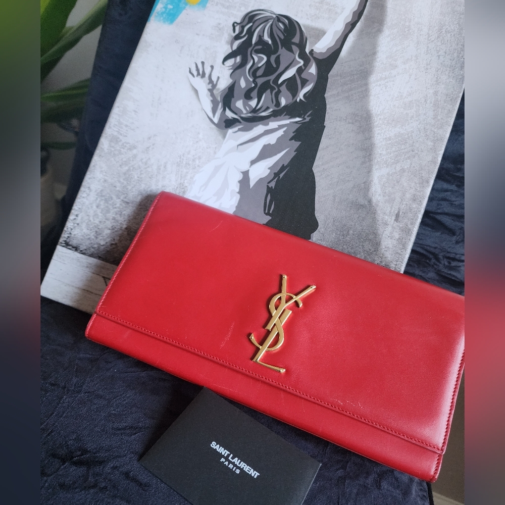 AUC YSL Clutch red bag